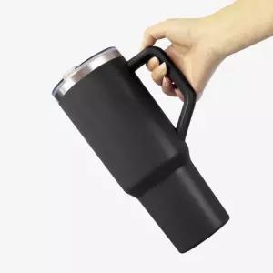 스텐 텀블러 1200ml 대용량 보온보냉 빨대 손잡이 보온병 빨대컵 물병 콜드컵 스트로우 컵 캠핑용 차량용