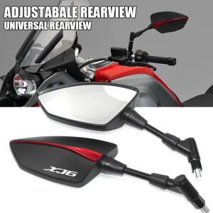 XJ6 6 전환 바이크 오토바이 조정 가능 측면 백미러 로고 XJ6이 범용
