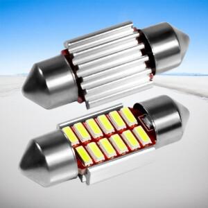 31mm C3W C5W DE3021 3175 슈퍼 브라이트 12 SMD 4014 LED CANBUS 오류 없음 자동차 꽃줄 램프 하우징 전