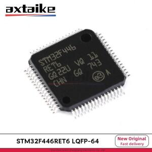 2PCS STM32F446RET6 LQFP-64 ARM Cortex-M4 32비트 MCUFPU 512kB 플래시 1284KB RAM SMD 마이크로칩 IC