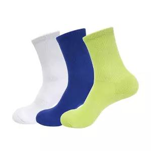 벤시몽 라셋 쿠션 3팩 중목 스포츠 마라톤 삭스 양말 코발트 라임 LACETS3-COB 466274
