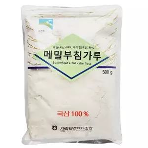 기린농협 강원도 인제 내린천 국산 메밀부침가루 500g 부침가루