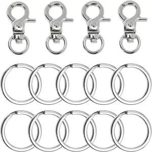 개 태그 클립 펜타 4Pcs 애완동물 ID 이름 버클 고양이 강아지 목걸이 및 용 키 링