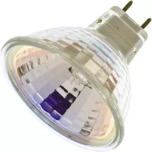 Satco S4627 35와트 MR16 할로겐 G8 베이스 120볼트 투명 FL 38 빔 패턴 전구 렌즈 포함