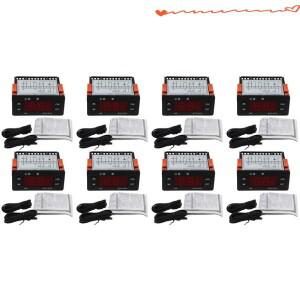 N84R 8X ETC-974 디지털 온도 컨트롤러 마이크로컴퓨터 조절기 장치 냉동 알람 220V NTC 센서