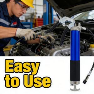 7000 PSI 오일 및 그리스 건 키트 수동 피스톨 그립 고압 펌핑 커플러 400CC 중장비 유지보수 도구 자동차