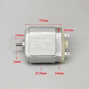 Mabuchi 마이크로 260 플랫 모터 FF-260PA-2865 DC 2.4V 3V 10300RPM 미니 금속 브러시 DIY 전기 면도기 장