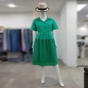 [SI]SI 세이브존04 도트 펀칭 이중카라 셔링 원피스 SKO1125080GR (33262557)