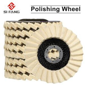 펠트 울 폴리싱 휠 5인치 125MM 버핑 패드 금속 광택 그라인더용