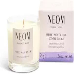 NEOM 완벽한 밤의 수면 향초 여행 크기 라벤더 재스민 에센셜 오일 아로마테라피 캔들