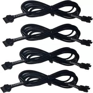 4Pcs 47인치 연장 코드 4피트 케이블 록 라이트 모터사이클 LED 조명 키트 언더글로우 네온 액센트