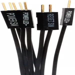 NOYITO 마더보드 연장 케이블 세트 22AWG 은도금 금도금 플러그 전원 SW LED HDD 리셋 4종 PC DIY용