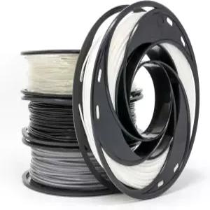 3D 프린터용 기즈모 독스 PLA 필라멘트 1.75mm 200g 4가지 컬러 팩 멀티컬러(블랙 그레이 투명 화이트)