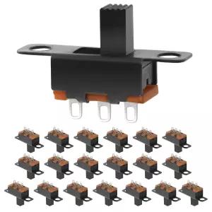 미니 마이크로 슬라이드 스위치 - 1p2t 2 위치 20pcs SPDT 토글 브레드보드 PCB 아두이노 전자 보드용 패널