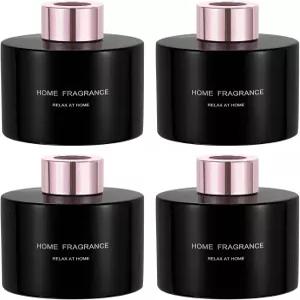 하핑턴 빈 유리 디퓨저 병 140ml/4.7온스 리필 가능한 향기 액세서리 아로마테라피 교체용 리드 DIY 홈