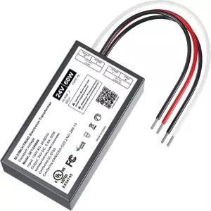 루트론/레비톤 호환 60W 디밍 가능 LED 드라이버 24V 트라이악/ELV/MLV AC-DC 스트립 라이트용 클래스 2
