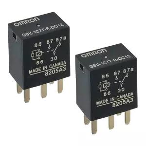 2Pcs G8V-1C7T-R-DC12 12VDC 35A 5Pins Motorboat Special Relay
