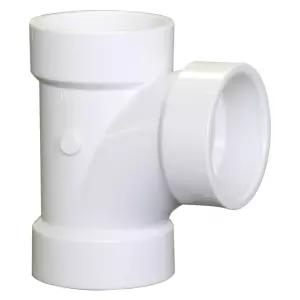 NIBCO 피규어 C4811 2인치 x 1-1/2인치 PVC DWV 위생 티 허브 솔벤트 용접