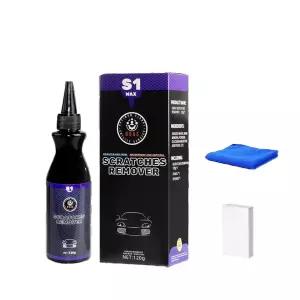 Hzutloer 자동차 스크래치 제거 키트 - 트럭 및 SUV용 빠른 수리 페이스트 광택제 120g 어플리케이터