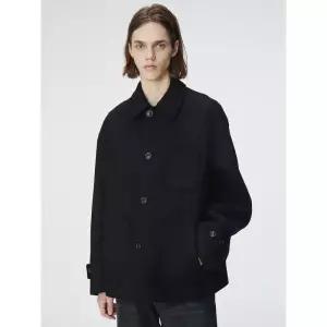 STITCH COMES BLUE Men Coat - 블랙 972582