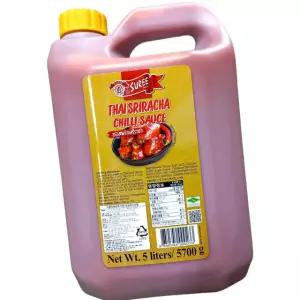 수리 스리라차칠리소스 5L 4개 업소용칠리소스 대용량스리라차 태국식칠리