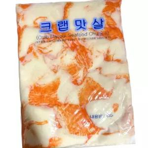 덕인 크랩 맛살 1K 10개 냉동 업소용 맛살 대용량
