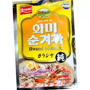 화미 겨자 200g 50개 향신료 대용량 업소용 식당용
