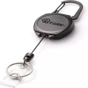 KEY-BAK 0KB1-0A24 사이드킥 ID 배지 및 키 릴 24인치 케블라 코드 튼튼한 폴리카보네이트 케이스 아연