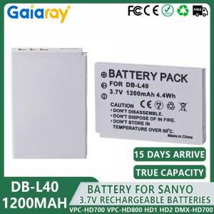 호환 1-6Pcs DB-L40 DBL40 DB-L40A DBL40A 디지털 카메라 배터리 산요 VPC-HD700 VPC-HD800 HD1 HD2 DMX-HD700 HD1A DMX-HD1, DMXHD1