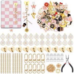 썬라 269Pcs 참 체인 제작 키트 킨들 케이스, 리더 DIY 공예 용품, 장식 액세서리