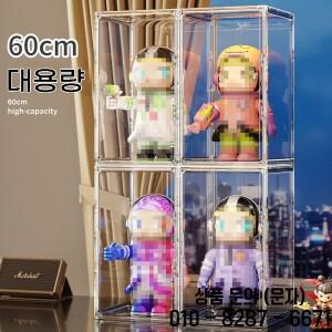 1/3PCS 피규어 장난감을위한 대용량 스토리지 박스 주최자 아크릴 쇼케이스 클리어 블라인드 메이크업 가방