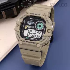 카시오 정품 WS-1700H-5A 피싱기어 남자 우레탄 스포츠시계 c138
