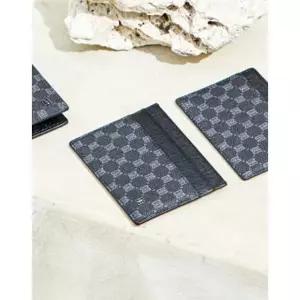 닥스 MEN'S ACCESSORIES 블랙 루이스 DD 패턴 배색 PVC 카드홀더 DBHO6E131BK 109862