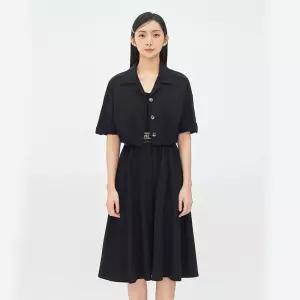 크롭 블라우스  슬리브리스 원피스 SET BIOAF7519 405367 베스띠벨리