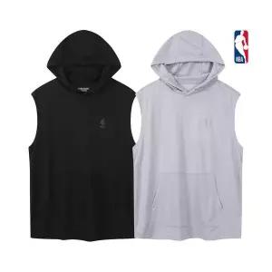 NBA 남성 에어로쿨 기능성 오버핏 나시 후드티 슬리브리스 N262TH018P