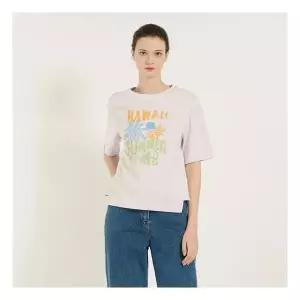 BCBG 비씨비지썸머 프린트 A라인 티셔츠 B5B4X428 1011653