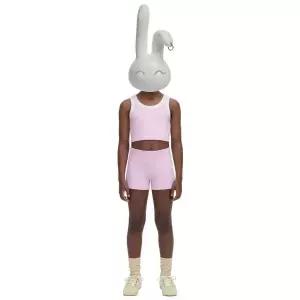 ZARA 쇼트 리브드 레깅스 - 로즈핑크