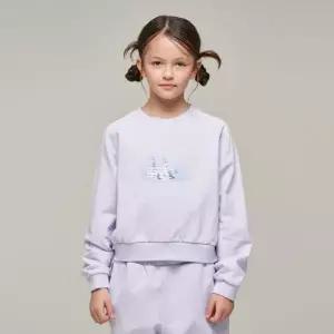 매장정품 내셔널지오그래픽 NATIONAL GEOGRAPHIC KIDS K244GSW910 크롭 맨투맨 (기모) LAVENDER 5006350411