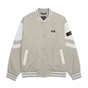 매장정품 내셔널지오그래픽 NATIONALGEOGRAPHIC N241MJP902 컬러 배색 바시티 자켓 OAK BEIGE N241MJP90251