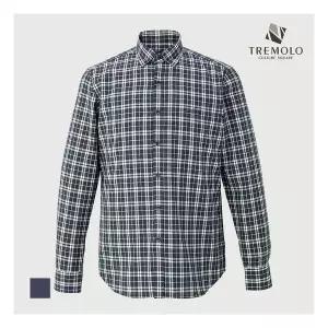 TREMOLO 체크 슬림 이지셔츠_TRNNLYF8561