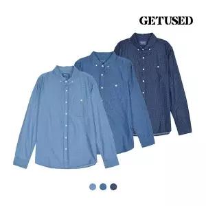 겟유즈드남 도트프린트 데님 셔츠FGKSCSD101M
