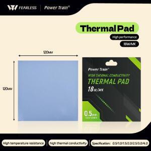 파워 트레인 18W/Mk 120×120MM 고퀄리티 방열 패드 GPU CPU 고열전도성 PC 액세서리 서멀 페이스트