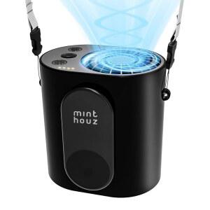 nthouz 울트라 포터블 충전식 팬 4단 10000 클립온 허리 및 목 USB C 충전으로 12시간 시간 야외 캠핑 작업