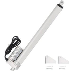MAOPINER 12V 12인치 스트로크 선형 액추에이터 브래킷 10mm 전기 테이블 900N 소파 202lbs 최대 리클라이너 베드 마사지 장착 TV