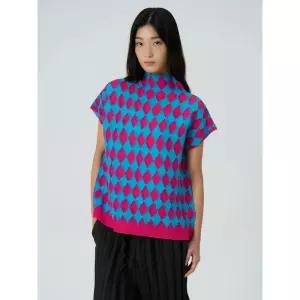Me ISSEY MIYAKE Diamond Top - Pink X Blue 974404