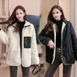 뽀글이티셔츠 레트로자켓 뽀글이점퍼 리버시블 후리스 WS HS14