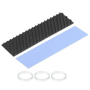 SSD PC 노트북 쿨러 1세트용 패드와 구리 고무 포함된 링이 코팅 방열판 MECCANIXITY 그래핀 70x20x2mm
