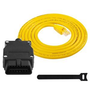 CERRXian ENET OBD2 RJ45 케이블 6피트 OBDII 진단 코딩 2m 시리즈 RJ45에서 인터페이스 이더넷 케이블카