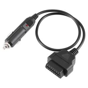 AUTOHAUX OBD2 암에서 라이터 메모리 세이버 커넥터 도구 진단 전원 케이블 비상 어댑터 공급