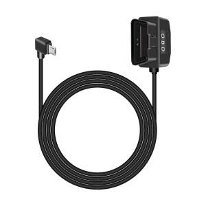 대시 카메라용 RIIEYOCA OBD2 하드와이어 90도 350만 USB 수신 감시 있는 OBD II 24시간 모드 5FT 스위치 2가지 어댑터 케이블 버튼이 전원 11 직각